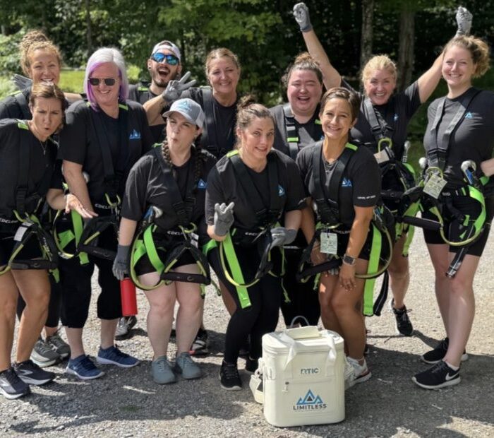 limitless-physical-therapy-team-outing-zipline-harness